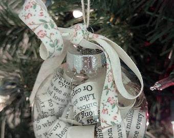 Shakespeare Book Page Ornament