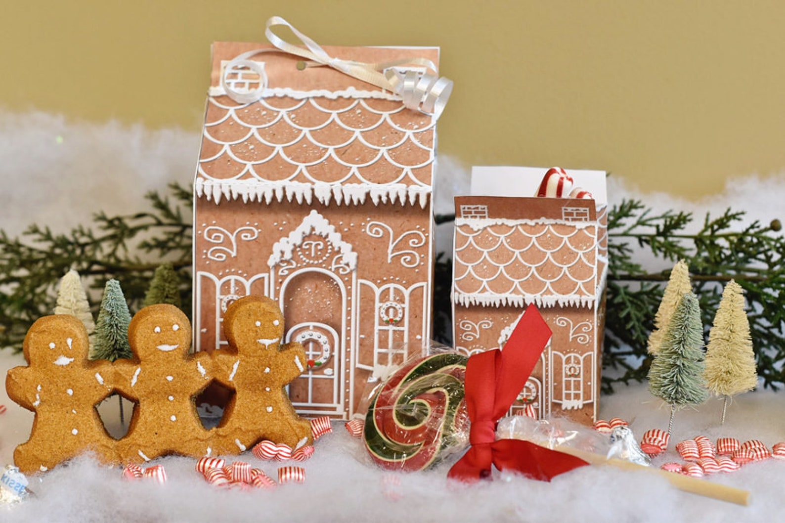 Gingerbread House Printable Party Treat Boxes Christmas - Etsy