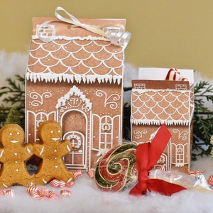 Gingerbread House Printable Party Treat Boxes Christmas Wedding