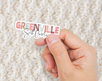 Sticker Greenville, South Carolina, 2 inch