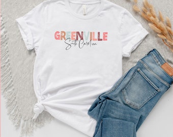 Comfort Color Greenville Tshirt, Greenville Tshirt, Greenville shirt, Trendy South Carolina Shirt, SC shirt, Vintage, Mom T-shirt, Vacation