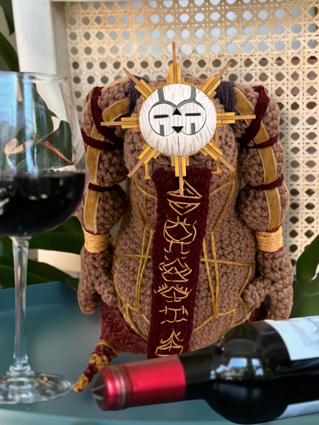 out ゆゆ様 アンティーク ブラウン キー オブジェ Esquie Plush Wine Bag - Clair Obscur: Expedition 33 - Etsy Hong Kong