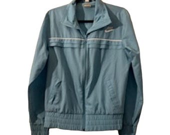 Vintage Nike Mens Sportswear Track Jacket Full Zip Baby Blue Large