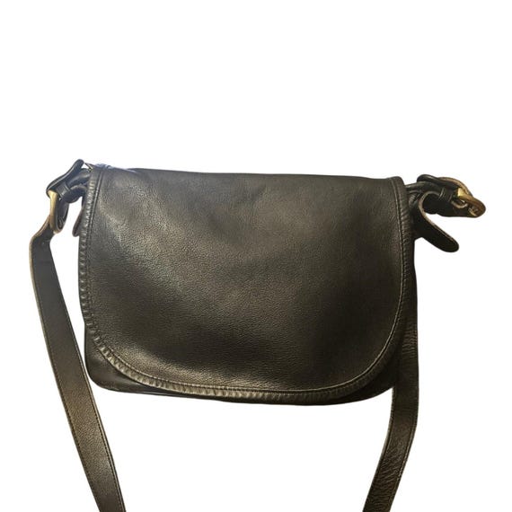 Vintage Coach Fletcher Black Glove Tanned Leather Crossbody Bag - Etsy