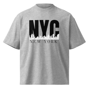 Koszulka NYC New York, koszulka z grafiką Urban City, koszulka Big Apple Streetwear, prezent unisex z Nowego Jorku, koszulka Travel Lover NY