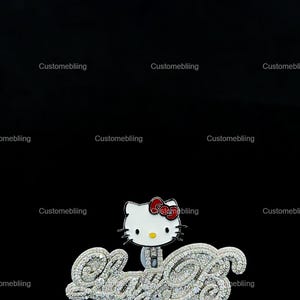 Colgante personalizado de moissanita VVS para ella, colgante personalizado de moissanita para novia, colgante de letra de moissanita VVS de hip hop de plata esterlina 925