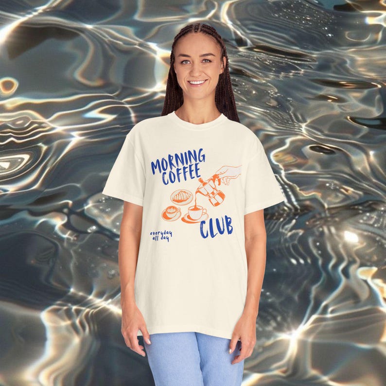 Camiseta retrô do Coffee Club, camiseta com estampa gastronômica. imagem 7