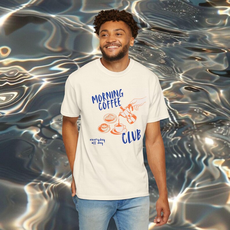 Camiseta retrô do Coffee Club, camiseta com estampa gastronômica. imagem 11
