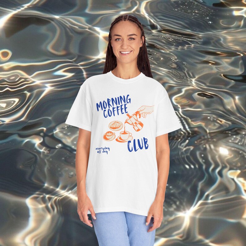 Camiseta retrô do Coffee Club, camiseta com estampa gastronômica. imagem 6