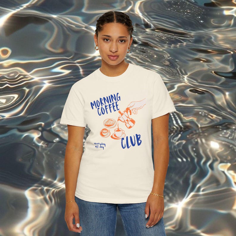 Camiseta retrô do Coffee Club, camiseta com estampa gastronômica. imagem 9