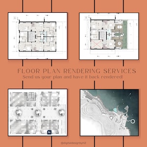 Custom Architecture Rendering 2d 3d Services House Floor Plan Rendering 2D & 3D Real Estate Visuals Architectural Interior Design Proposal