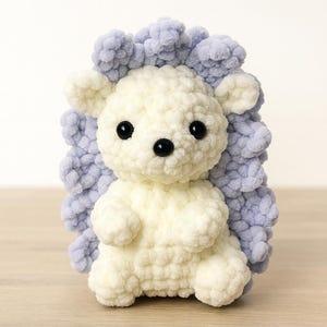 NO-SEW Cute Hedgehog Crochet Pattern PDF Download, Amigurumi Hedgehog Pattern Crochet Stuffed, Animal Crochet Patterns Baby, Funny Crochet