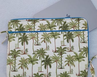 Bohemian Laptop Cover, Eco Friendly Cotton Bag For iPad/Computer/Macbook/Tablate, Hand Blocked Zipper Laptop Sleeve, 13" Laptop Bag For Sale