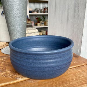 Farmhouse Ridges Medium Serving Bowl by Rowe Pottery