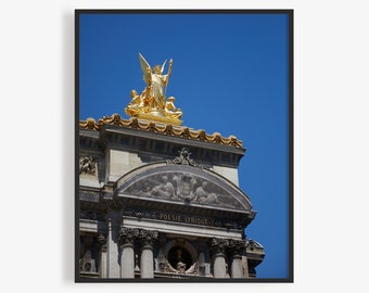 Paris Photography Print, Palais Garnier (Paris Opera House), Poetry (La Poésie) Statue. By Jeff Schear, Art For Gratitude. Paris Wall Art