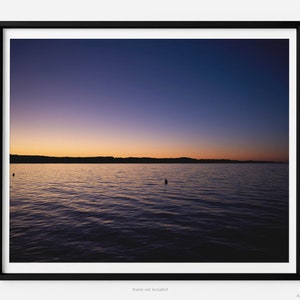 Torch Lake At Sunset, Fine Art Photography Print, In Michigan, Summer, With Buoys, Art For Gratitude.