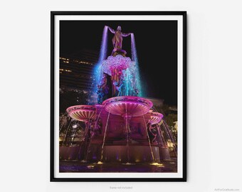 Fountain Square Cincinnati Fine Art Photography Print, Cincinnati Wall Art, Art For Gratitude