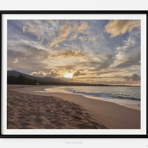 Sunrise At Makena Beach (Big Beach), A Maui Hawaii Fine Art Photography Print, Oneloa Beach, Art For Gratitude
