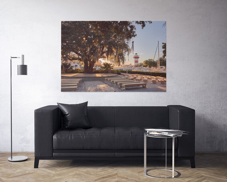 Hilton Head Island Canvas Photography Print Harbor Town Etsy