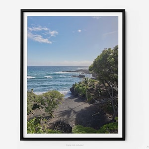 Black Sand Beach At Waiʻānapanapa State Park, A Maui Hawaii Fine Art Photography Print, Pa‘iloa Beach, In Hana, Art For Gratitude