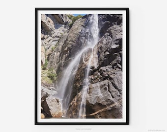Dolny Wodospad Yosemite, w Parku Narodowym Yosemite, Wydruk Fotografii Artystycznej, Lato, W Kalifornii, Sztuka Wdzięczności