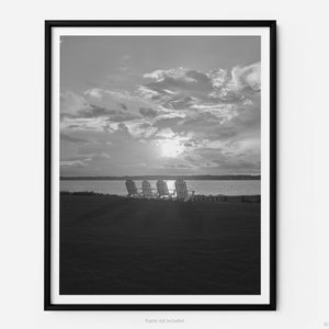 Harbour Town Golf Course 18th Hole At Sunset, Hilton Head Island Black And White Fine Art Photography Print, In Sea Pines, Art For Gratitude