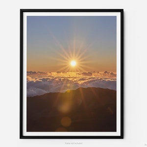 Haleakalā Summit At Sunrise, Haleakalā National Park Fine Art Photography Print, In Maui Hawaii, Pā Kaʻoao Trail Overlook, Art For Gratitude