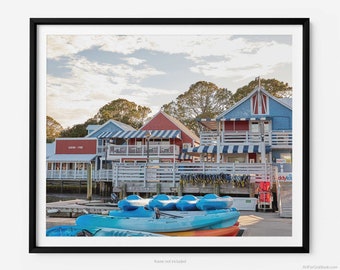 South Beach Marina Near Salty Dog Cafe, Hilton Head Island Fine Art Photography Print, In Sea Pines Plantation, Art For Gratitude