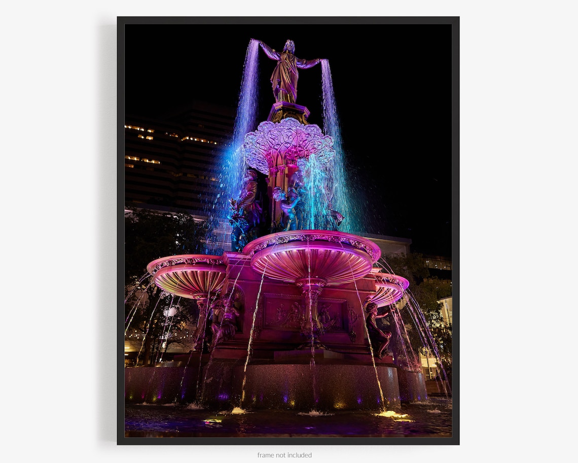 Fountain Square Cincinnati Photography Print A Historic - Etsy
