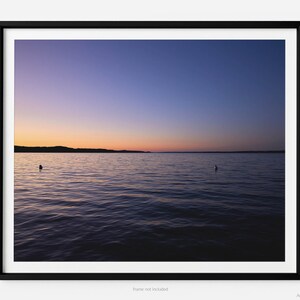 Torch Lake At Sunset, Fine Art Photography Print, In Michigan, Summer, With Buoys, Art For Gratitude.