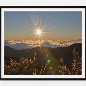 Haleakalā Summit At Sunrise, Haleakalā National Park Fine Art Photography Print, In Maui Hawaii, Art For Gratitude