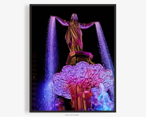 Fountain Square Cincinnati Photography Print A Historic | Etsy
