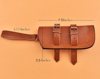 Handmade Leather Knife Sheath - Durable Belt Loop Cover for Hunting knives ,Universal Case