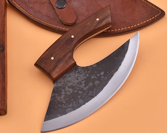 Hand Forged Viking Pizza Cutter Axe - Unique  Kitchen Tool gift for father