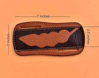 Handmade Leather Knife Sheath - Durable Belt Loop Cover for Hunting knives