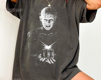 ヘルレイザーシャツ、ヴィンテージレアホラー映画TシャツホワイトT