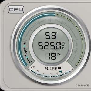 AIDA64 Sensor Panel Template: Real-Time PC Monitoring Skin (1920x480 Digital Download)
