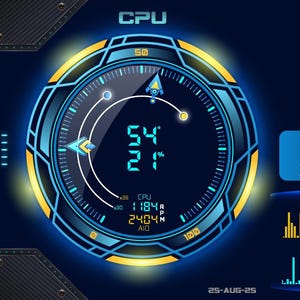 AIDA64 Sensor Panel Template: CPU GPU Temp FPS Skin (Digital Download)