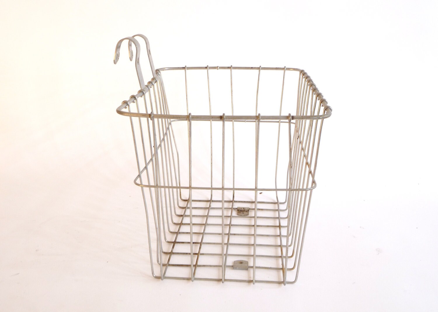 Vintage Wire Bicycle Basket Wald Front Bike Silver Etsy