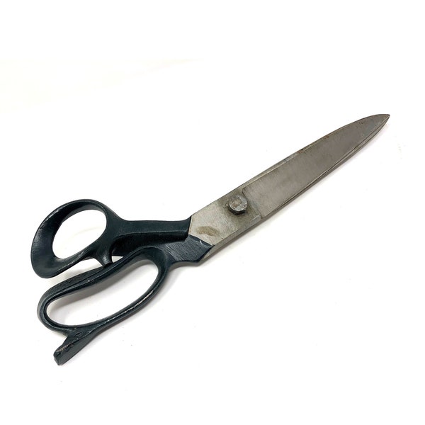 Decorative Oversize Scissors ... Super Large Sewing Shears, Seamstress Props, Tailor Wall Art, Black Handled Scissors, Industrial Scissors