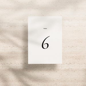 Table Number Template • Editable Canva Table Number • Modern Wedding Table Sign • Printable Wedding Table Numbers • Instant Download