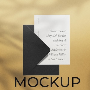 Oggetto intelligente per mockup di biglietti classici 5x7, mockup di biglietti d'auguri semplici e bianchi, mockup di biglietti minimalisti, mockup di inviti di nozze, mockup di articoli di cancelleria