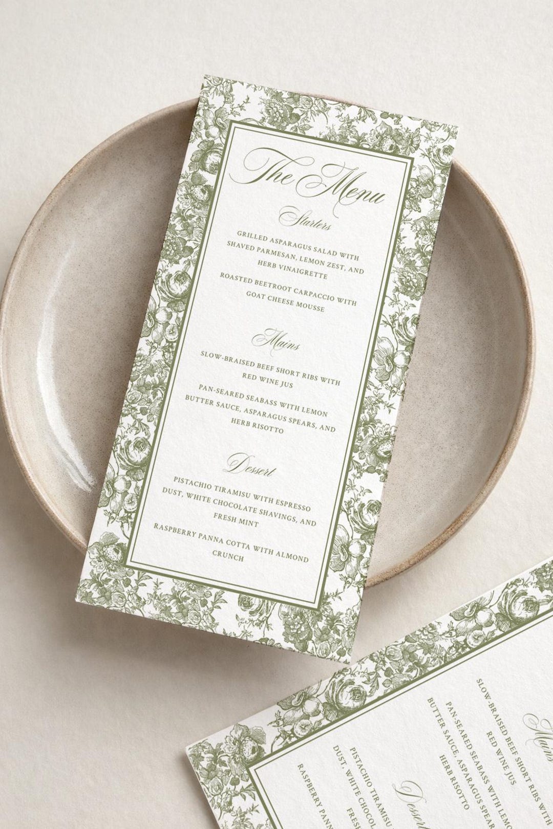 Flower Design For Menu Floral Floral Menu Template | Editable Canva Design | Hand-drawn ...