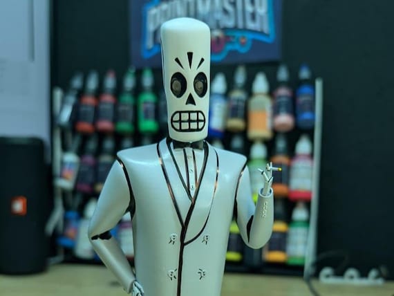 Grim Fandango Figure – Manny Calavera Fan Art Statue