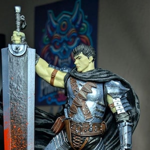 Guts Berserk Figure – Resin Fan Art Statue – Handmade Collectible