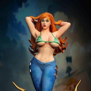 Nami Figure – One Piece Fan Art Collectible Statue | Anime-Inspired Display Model