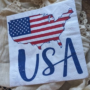 Napkin-4th of July USA