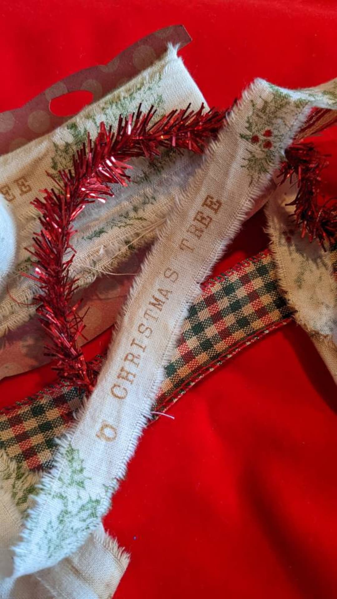 Vintage O' Christmas Tree Ribbon Etsy