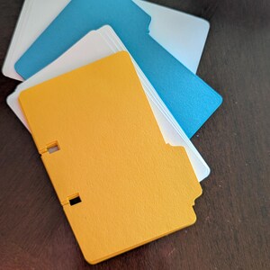 NEW FALL COLORS Rolodex Cards - Colored/White
