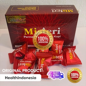 misteri Herbal Candy, Coffee Sweet from Asia, Unique Gift for Him or Her, Bold Flavor Treat